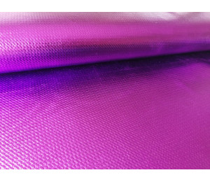 Folienjersey Metallic Webware Waben pink